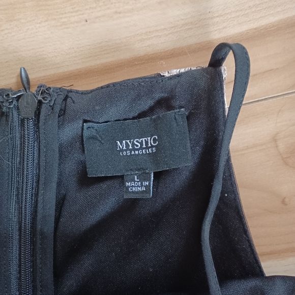 Black Embroidered Floral Dress - Picture 2 of 2